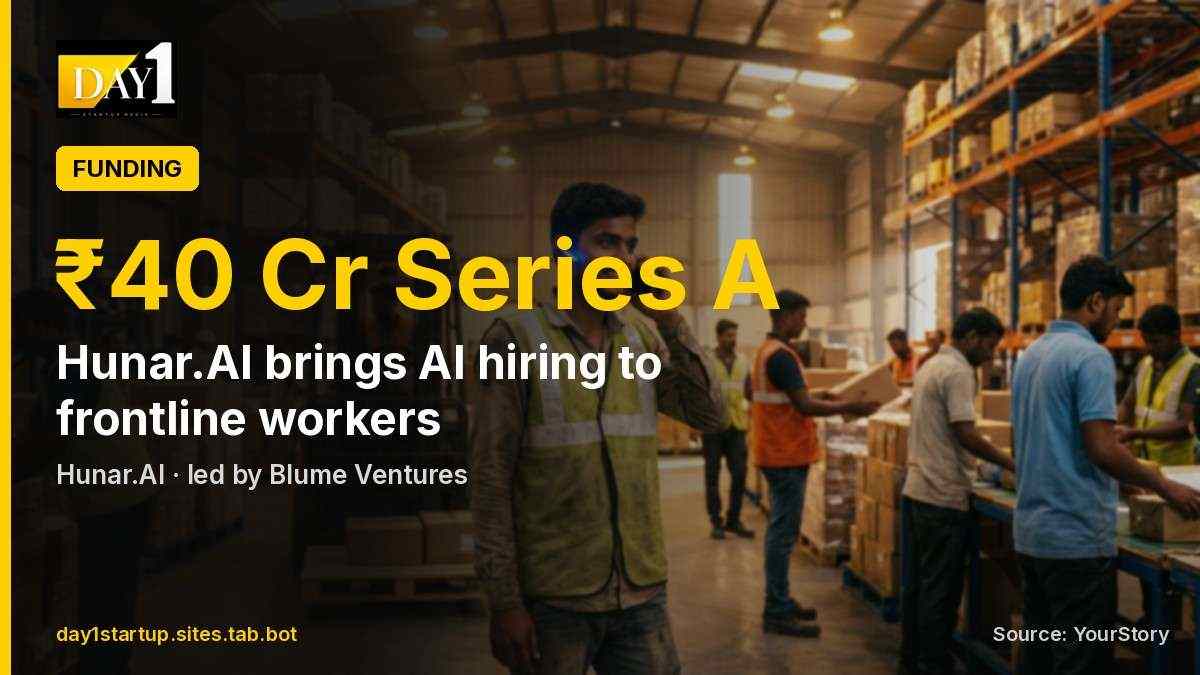 Hunar.AI raises ₹40 crore to bring AI hiring to India's frontline workers